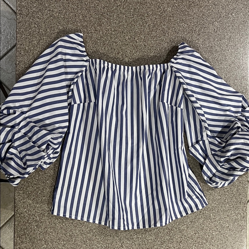 Striped Off-Shoulder Top